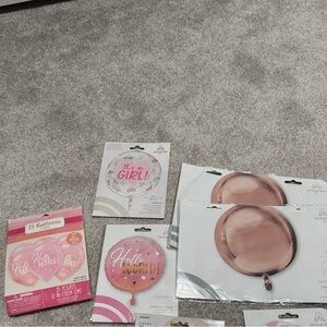 Pink and Rose Gold Party Balloons Set